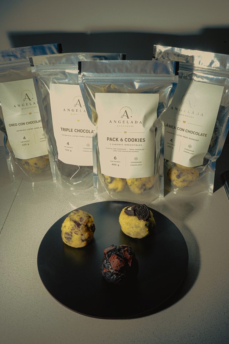 Las bolsas de cada sabor junto al Pack 6